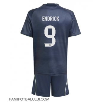 Real Madrid Endrick #9 Echipament de Fotbal Replică 2025-26 Copii Deplasare (+ Șorturi)